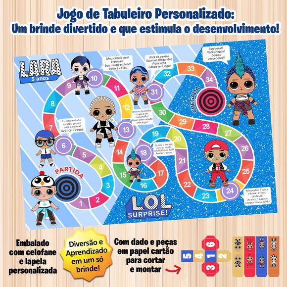 Jogo de Tabuleiro Personalizado Lol Meninos