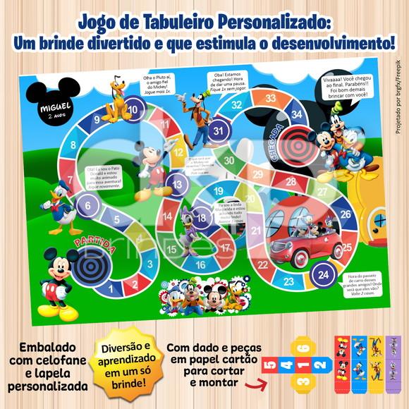 Jogo de Tabuleiro Personalizado Mickey