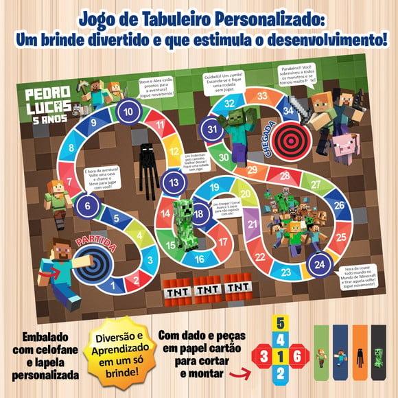 Jogo de Tabuleiro Personalizado Minecraft