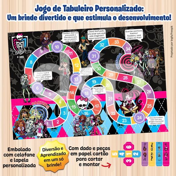 Jogo de Tabuleiro Personalizado Monster High