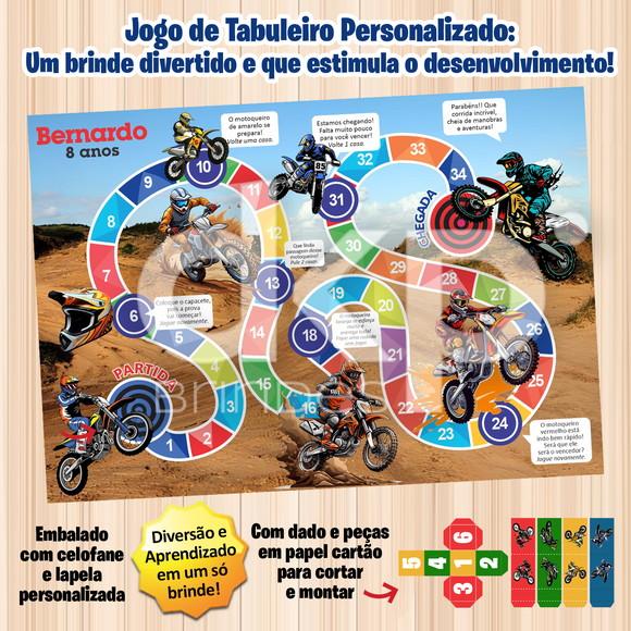 Jogo de Tabuleiro Personalizado Motocross