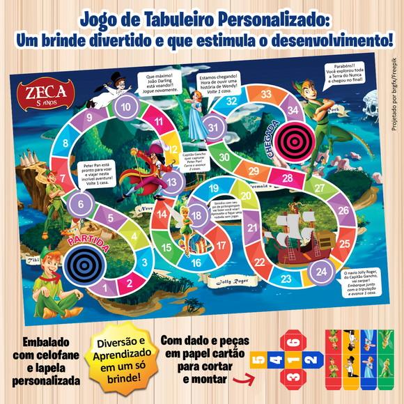 Jogo de Tabuleiro Personalizado Peter Pan