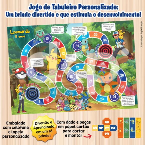 Jogo de Tabuleiro Personalizado Pokemon