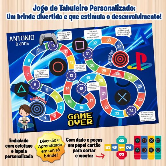 Jogo de Tabuleiro Personalizado Playstation - Prazo Reduzido