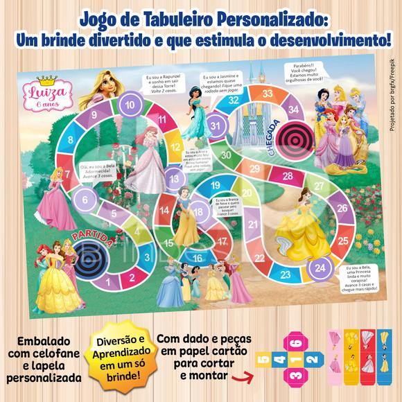 Jogo de Tabuleiro Personalizado Princesas
