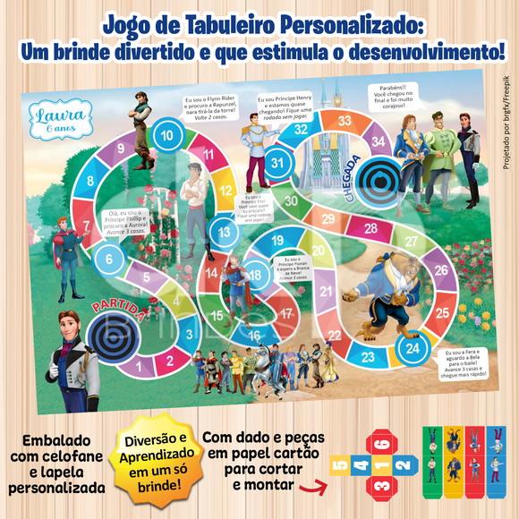 Jogo de Tabuleiro Personalizado Príncipes