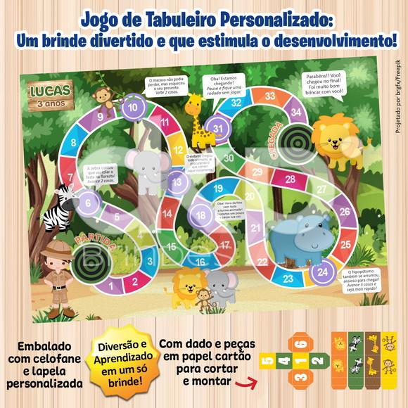 Jogo de Tabuleiro Personalizado Safari Floresta