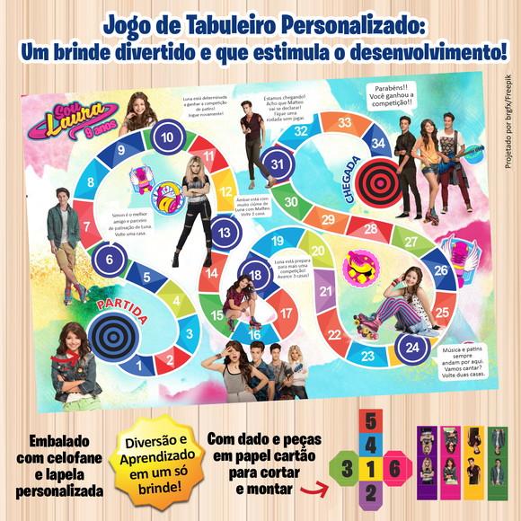 Jogo de Tabuleiro Personalizado Sou Luna