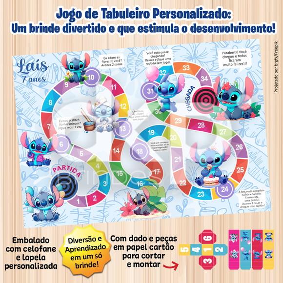 Jogo de Tabuleiro Personalizado Stitch - Prazo Reduzido