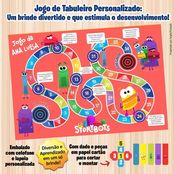 Jogo de Tabuleiro Personalizado Storybots