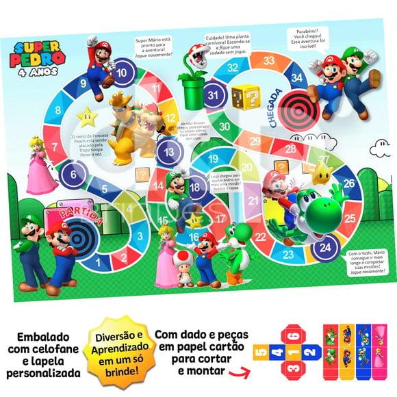 Jogo de Tabuleiro Personalizado Super Mário