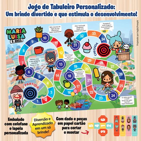Jogo de Tabuleiro Personalizado Toca Life