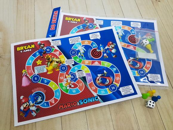 Jogo de Tabuleiro Personalizado Trolls com Dado e Pinos