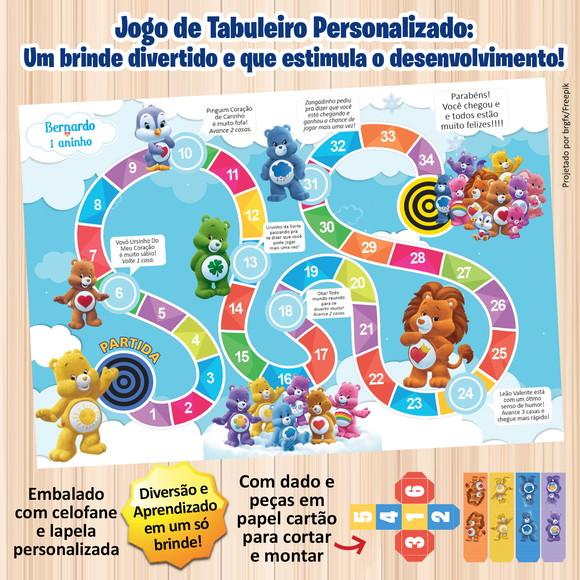 Jogo de Tabuleiro Personalizado Ursinhos Carinhosos