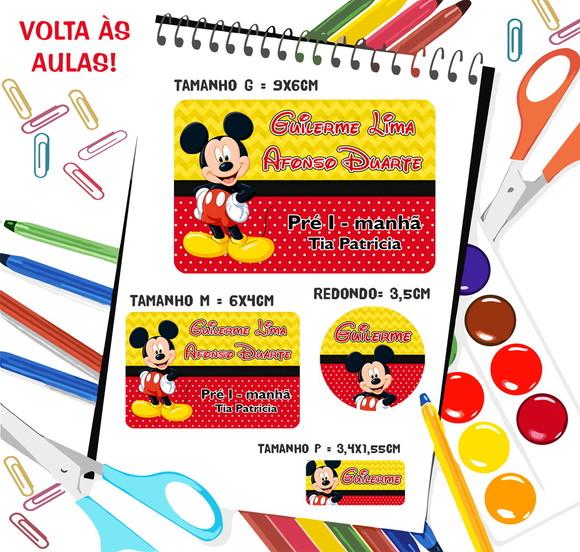 Kit com 156 Etiquetas Escolares + Adicional Matéria