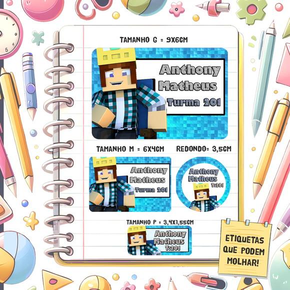 Kit Etiquetas Escolares Authentic Games 79 Unidades
