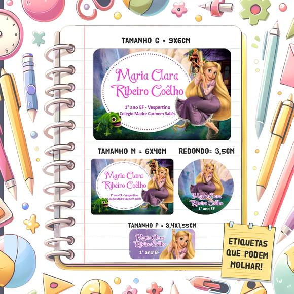 Kit Etiquetas Escolares Enrolados 79 Unidades