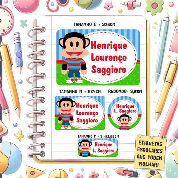 Kit Etiquetas Escolares Julius Jr 79 Unidades
