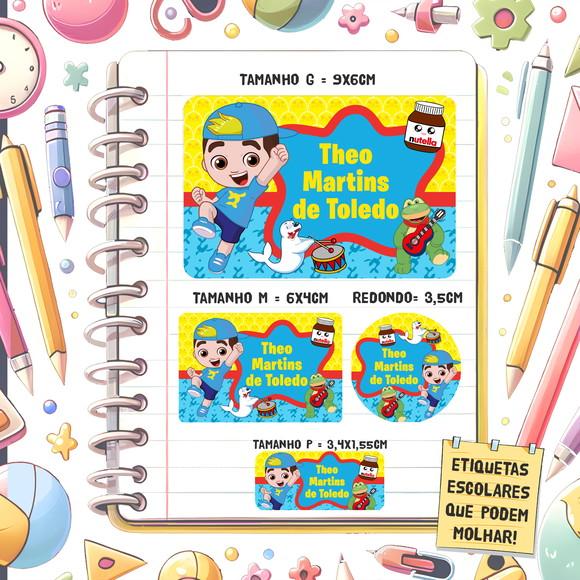 Kit Etiquetas Escolares Lucas Netto 79 Unidades