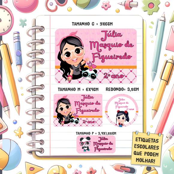 Kit Etiquetas Escolares Luluca- 79 Unidades