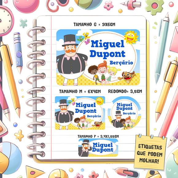 Kit Etiquetas Escolares Mundo Bita 79 Unidades
