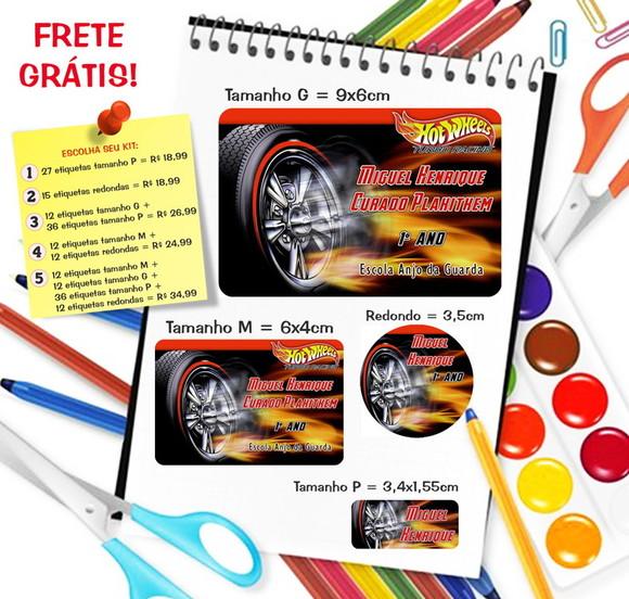Kit Etiquetas Escolares Personalizadas -pedido Personalizado