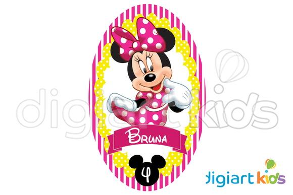 Placa - Painel - Oval - Minnie 70cm