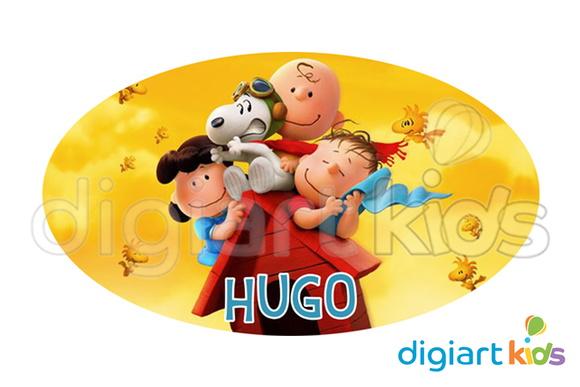 Placa - Painel - Oval - Snoopy - 70cm