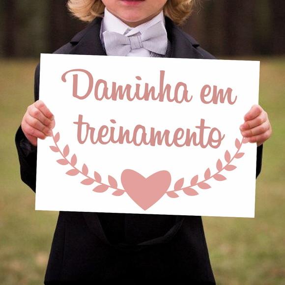 Placa Lá Vem a Noiva para Casamento