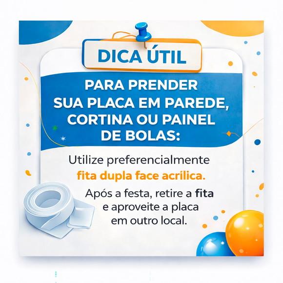 Placa Painel para Decoração Arca de Noé Aquarela