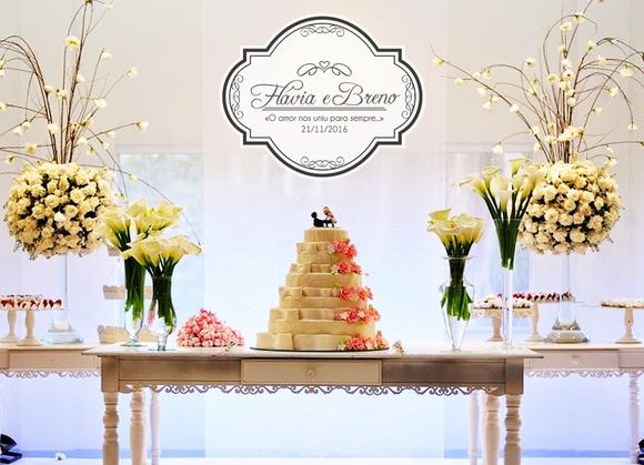 Placa Painel para Decoração Casamento Bodas