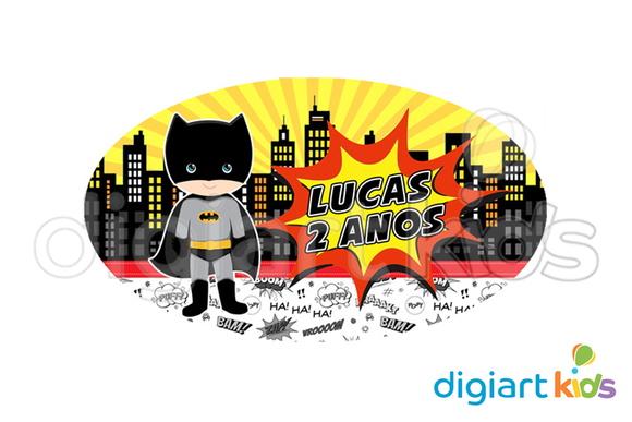 Placa Painel para Decoração Festa Batman