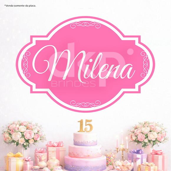 Placa Painel para Decoração Festa 15 Anos Rosa