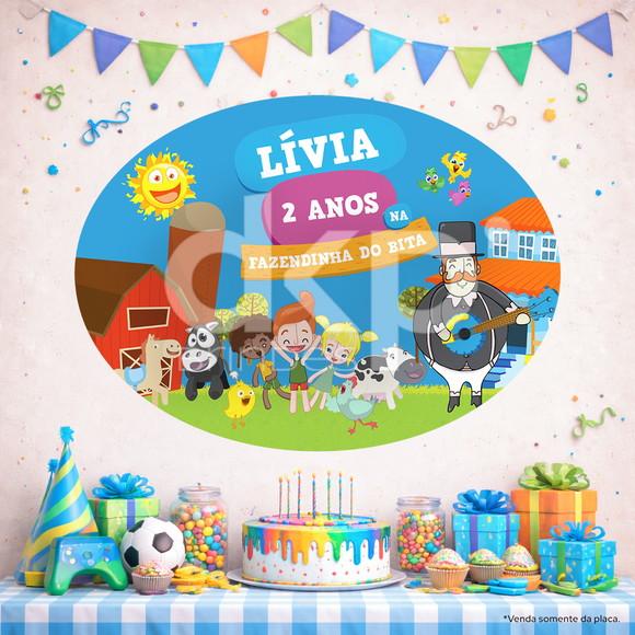 Placa Painel para Decoração Festa Bita na Fazenda
