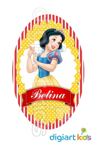 Placa Painel para Decoração Festa Branca de Neve