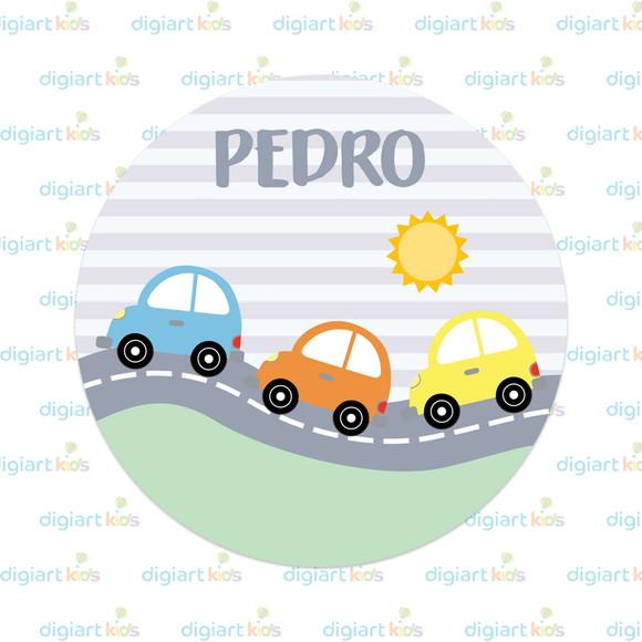 Placa Painel para Decoração Festa Carrinhos Candy