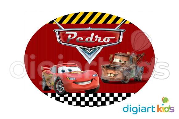 Placa Painel para Decoração Festa Carros Mcqueen