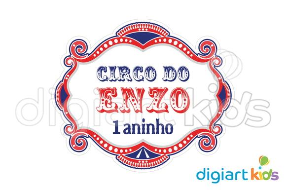 Placa Painel para Decoração Festa Circo