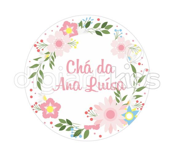 Placa Painel para Decoração Festa Chá de Fraldas Floral