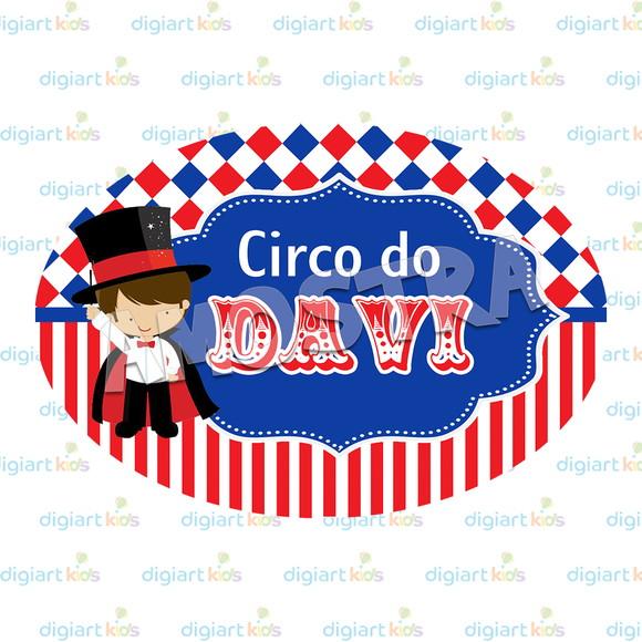 Placa Painel para Decoração Festa Circo Mágico