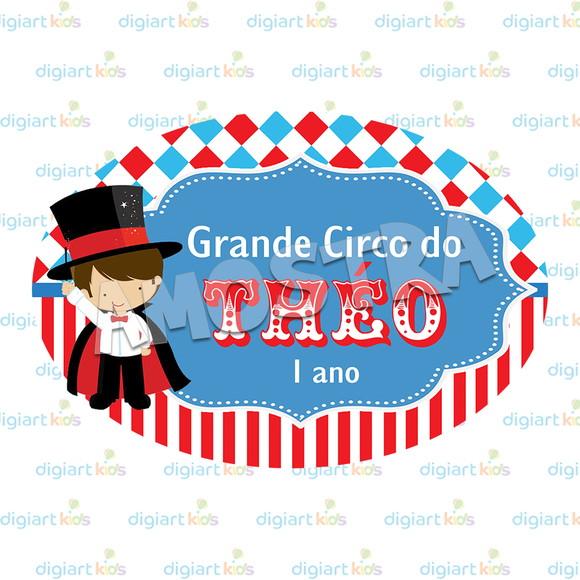 Placa Painel para Decoração Festa Circo Mágico