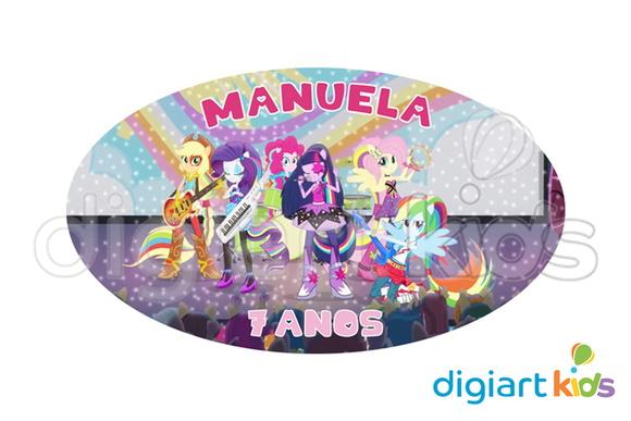 Placa Painel para Decoração Festa Equestria Girls