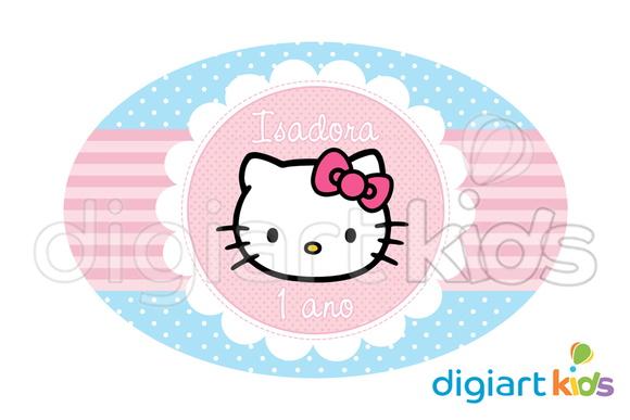 Placa Painel para Decoração Festa Hello Kitty