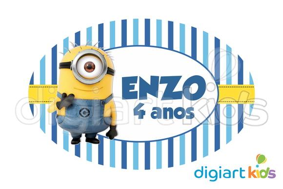 Placa Painel para Decoração Festa Minions