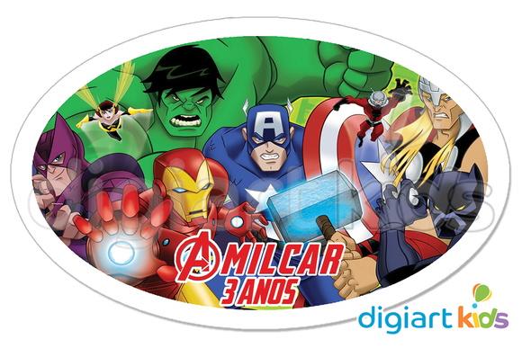 Placa Painel para Decoração Festa Os Vingadores