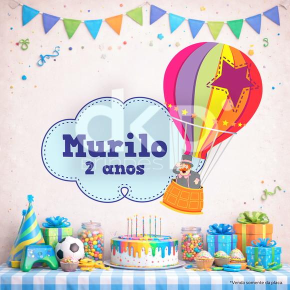 Placa Painel para Decoração Festa Mundo Bita