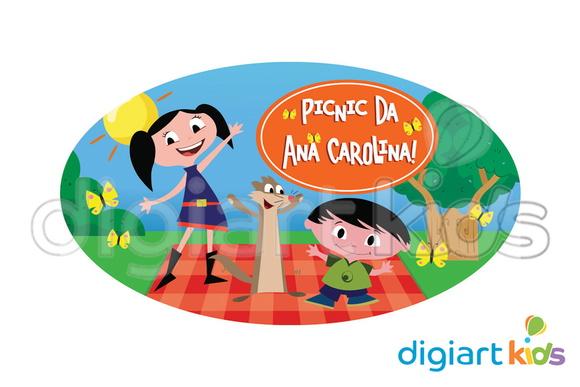 Placa Painel para Decoração Festa Piquenique da Luna