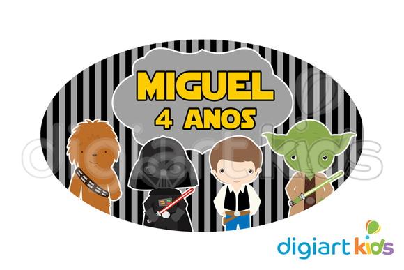 Placa Painel para Decoração Festa Star Wars