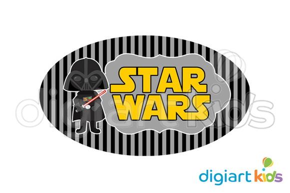 Placa Painel para Decoração Festa Star Wars Darth Vader