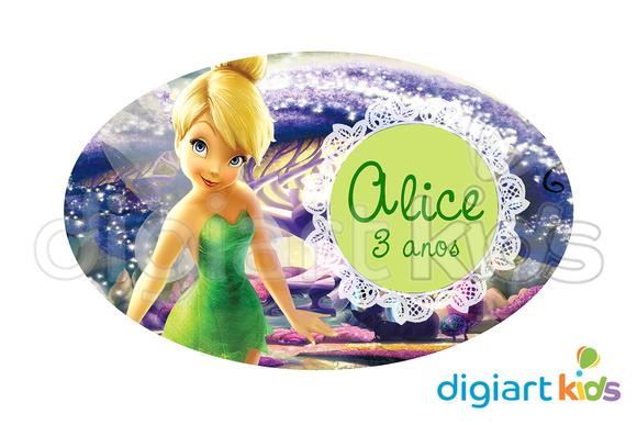 Placa Painel para Decoração Festa Tinker Bell